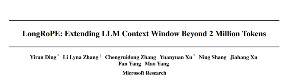 Microsoft's Longrope Breaks Llm's Context Window Limit And Scales To